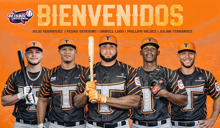 Toros firman a Phillips Valdez, Julián Fernández, Dawell Lugo, Pedro Severino y Julio E. Rodríguez