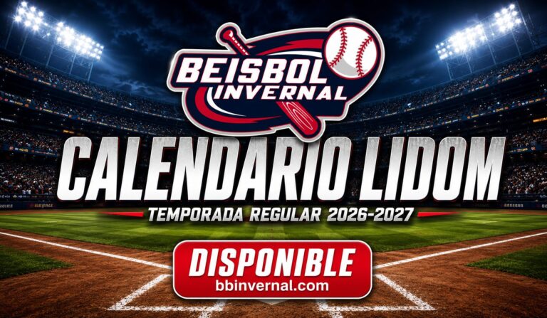 LIDOM anuncia el calendario para la temporada regular 2026-2027